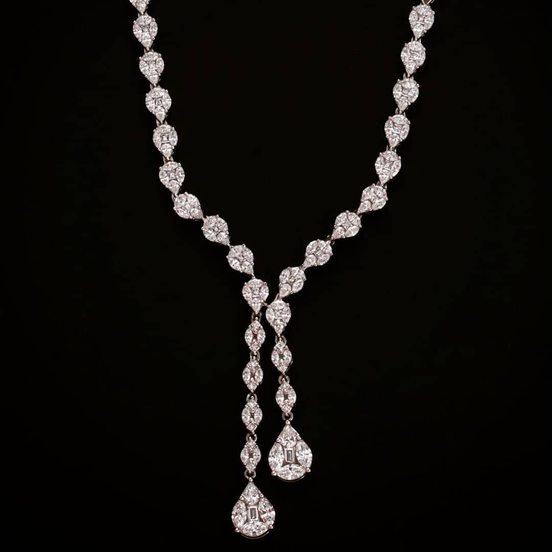 Y-Drop Diamond necklace